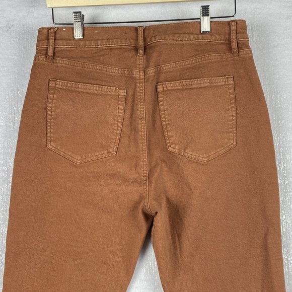 LOFT Women's High Rise Jeans in Brown - Picture 4 of 16